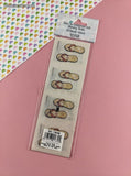 Vintage Provo Craft Stickers, Beach Time Flip Flops, 2 Sheets New & Sealed