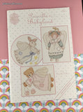 Vintage 1991 Designs by Gloria & Pat Priscilla's Babyland Counted Cross Stitch Softcover Booklet
