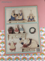 Vintage 1987 Leisure Arts Bunny Tales Wood You Remember Counted Cross Stitch Softcover Booklet