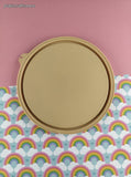 Vintage Tupperware Beige Round Seal 227 "C" Tab 6.5" Replacement Lid