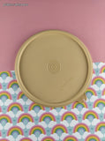 Vintage Tupperware Beige Round Seal 227 "C" Tab 6.5" Replacement Lid