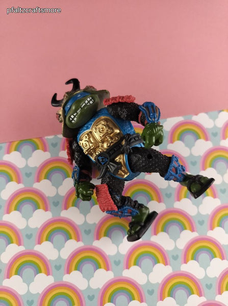 Vintage 1990's TMNT Playmates Mirage Studio Action Figure Pose-able Turtle Samurai Toy