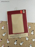 Vintage Christmas Red Seasons Greetings Counted Cross Stitch/Fabric Greeting Card Kit NEW