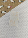 Vintage 1994 Mrs. Grossman's SHINY Christmas Santa's Sleigh Half Sticker Sheet, Unused