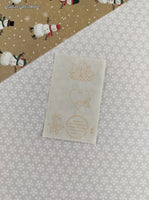 Vintage 1992 Mrs. Grossman's Christmas Mistletoe Holly Half Sticker Sheet, Unused
