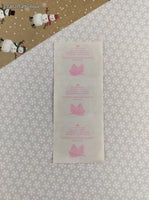 Vintage 1997 Mrs. Grossman's SHINY Christmas Pine Cones 3/4 Sticker Sheet, Unused