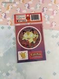 Vintage 1999 Pokemon Blastoise Meowth Super-Size Artbox Stickers NEW & SEALED