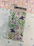 Vintage Sticko Vellum "Purple Flowers" Binder Sticker Sheet, New & Sealed