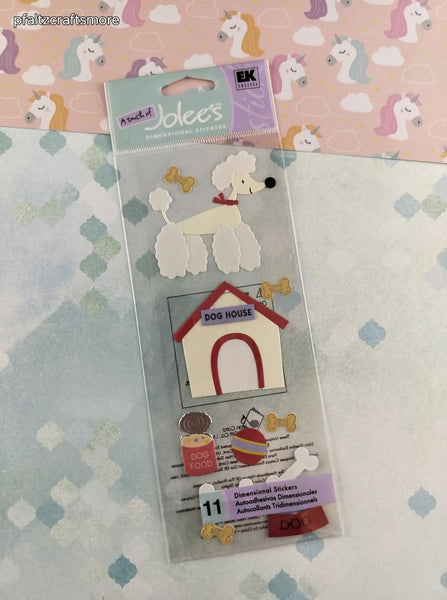 Jolee's Boutique Cute Lil' Poodle 3-Dimensional Sticker Pack, New/Sealed