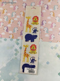Vintage Frances Meyer FMI Zoo Animals Stickers, 4 Sheets New & Sealed