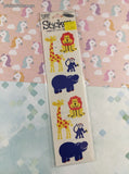 Vintage Frances Meyer FMI Zoo Animals Stickers, 4 Sheets New & Sealed