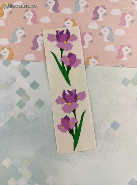 Vintage 1992 Mrs. Grossman's Purple Floral Full Sticker Sheet, Unused