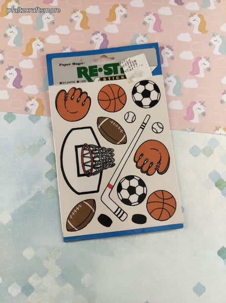 Vintage Paper Magic Re-Stix Self-Adhesive Stickers, 1 Sheet New & Sealed