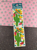 Vintage Frances Meyer FMI Wild West Cacti Stickers, 4 Sheets New & Sealed