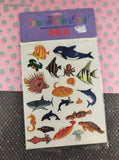 Vintage Sticker Activity Book Reusable Electro-Sticker Sea Theme, NEW