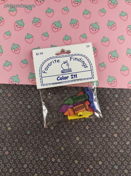 Favorite Findings Notions Decorative Buttons "Color It!" NEW & SEALED