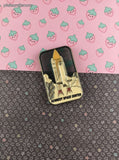 Vintage Kennedy Space Center Nasa Space Shuttle Stained Glass Style Metal Magnet