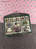 Vintage 1993 Personal Stamp Exchange PSX Garden Stamp Set