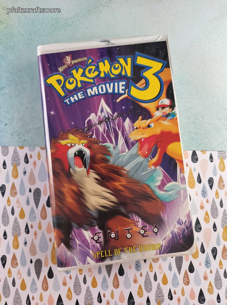 Vintage 2001 Pokemon the Movie 3 Clamshell VHS Tape, Great Shape
