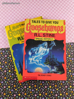 Vintage 1995 1st Printing R.L. Stine Tales to Give You Goosebumps Special Edition #1 & #2 Softcovers, Like New