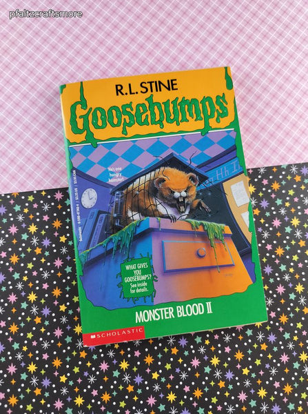 Vintage 1994 1st Printing R.L. Stine Goosebumps #18, Monster Blood II Softcover, Like New