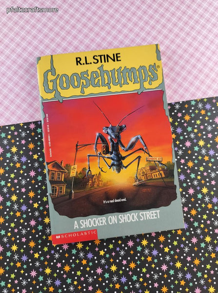 Vintage 1995 1st Printing R.L. Stine Goosebumps #35, A Shocker on Shock Street Softcover, Like New