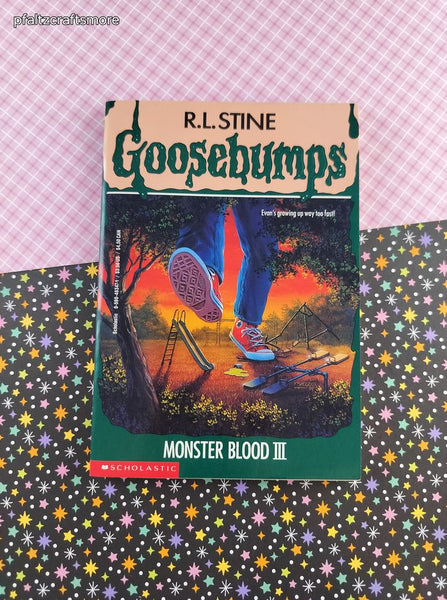 Vintage 1990's R.L. Stine Goosebumps #29, Monster Blood III Softcover, Like New