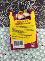 Vintage 1996 1st Printing R.L. Stine Goosebumps #42, Egg Monsters From Mars Softcover, Like New *With Trading Cards/Bookmark*