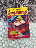 Vintage 1996 1st Printing R.L. Stine Goosebumps #42, Egg Monsters From Mars Softcover, Like New *With Trading Cards/Bookmark*