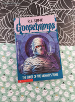 Vintage 1990's R.L. Stine Goosebumps #5, The Curse of the Mummy's Tomb Softcover, Like New