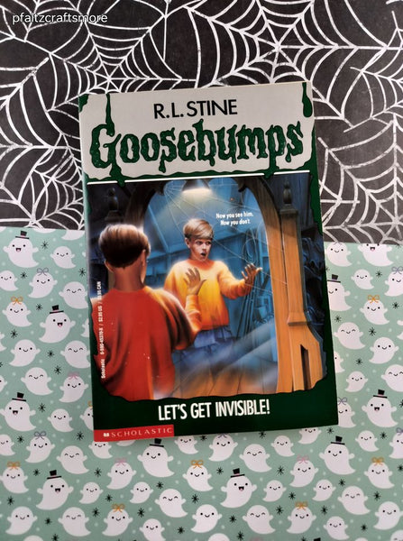 Vintage 1990's R.L. Stine Goosebumps #6, Let's Get Invisible! Softcover, Like New