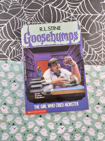 Vintage 1990's R.L. Stine Goosebumps #8, The Girl Who Cried Monster Softcover, Like New