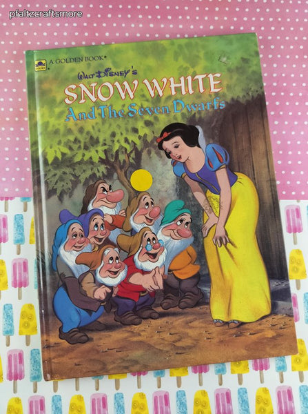 Vintage 1984 Walt Disney's Snow White and the Seven Dwarfs Oversized Hardcover