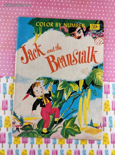 Vintage Color by Number: Jack and the Beanstalk, Softcover