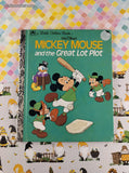 Vintage Little Golden Book "Walt Disney's Mickey Mouse and the Great Lot Plot" Hardcover
