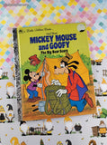 Vintage Little Golden Book "Walt Disney's Mickey Mouse and Goofy: The Big Bear Scare" Hardcover