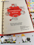 Vintage 1970 Campbell Cookbook: Cooking with Soup Hardcover, Spiral Bound