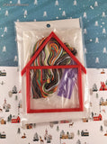 Vintage Christmas Cottage Gallery of Stitches Christmas Eve Counted Cross Stitch Kit NEW