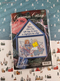 Vintage Christmas Cottage Gallery of Stitches Angels Counted Cross Stitch Kit NEW