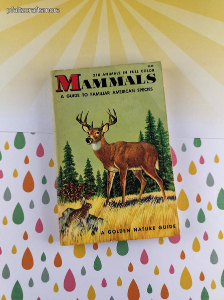 Vintage 1955 Mammals: A Golden Nature Guide Miniature Softcover