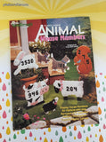 Vintage 1994 The Needlecraft Shop Animal House Number Plastic Canvas Softcover Booklet Like New