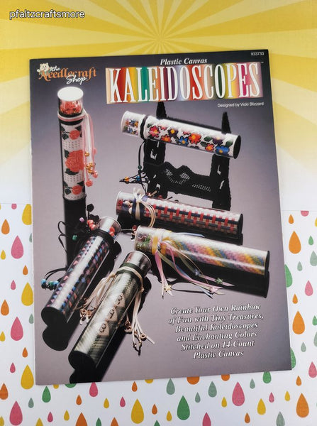Vintage 1993 The Needlecraft Shop Kaleidoscopes Plastic Canvas Softcover Booklet Like New