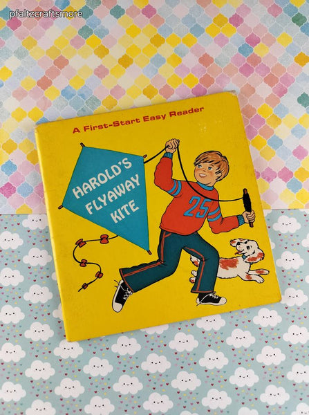Vintage 1970 First-Start Easy Reader Harold's Flyaway Kite Softcover