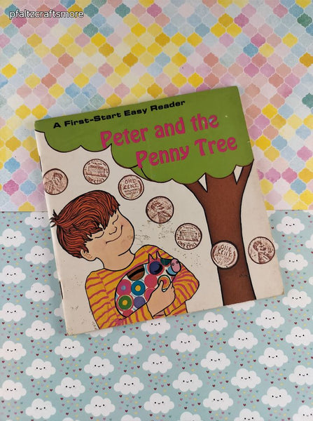 Vintage 1970 First-Start Easy Reader Peter and the Penny Tree Softcover
