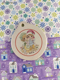 Vintage 2004 Precious Moments Christmas Bell Shaped Ceramic Ornament