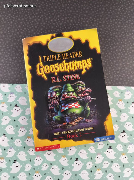 VTG 1998 Parachute Press 1st Printing Triple Header Goosebumps, Book 2 by R.L. Stine Softcover