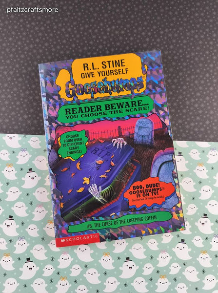VTG 1996 1st Printing Give Yourself Goosebumps #8, The Curse of the Creeping Coffin Softcover