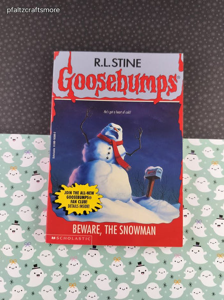 VTG 1997 1st Printing R.L. Stine Goosebumps #51, Beware, the Snowman Softcover