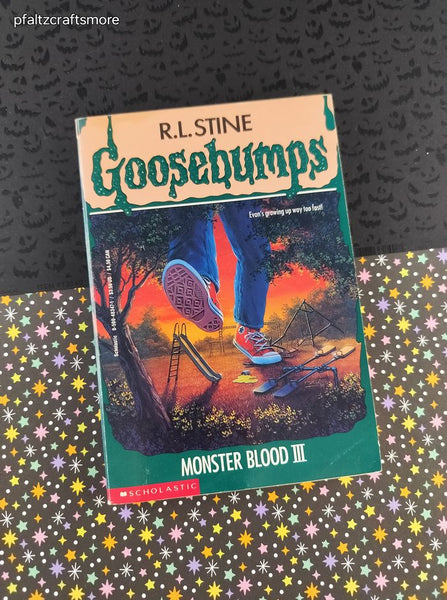 VTG 1995 1st Printing R.L. Stine Goosebumps #29, Monster Blood III Softcover