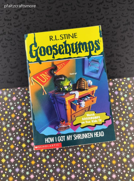 VTG 1996 1st Printing R.L. Stine Goosebumps #39, How I Got My Shrunken Head Softcover